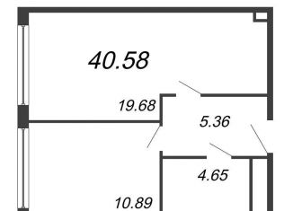 Продам 1-комнатную квартиру, 40.6 м2, Санкт-Петербург, проспект Большевиков, уч3, ЖК Про.Молодость