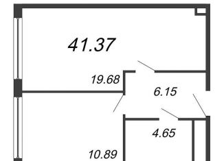 Продам 1-комнатную квартиру, 41.4 м2, Санкт-Петербург, проспект Большевиков, уч3, муниципальный округ № 54