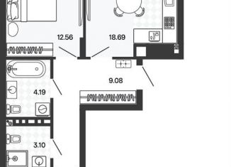 Продается 2-ком. квартира, 67.5 м2, поселок Заозерье