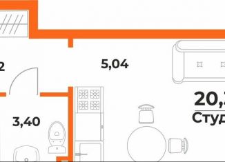 Квартира на продажу студия, 20.3 м2, Хабаровск