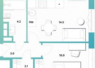 Продаю 1-ком. квартиру, 33.8 м2, Москва, ЖК Баланс