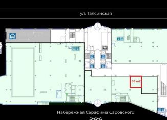 Сдается торговая площадь, 35 м2, Щёлково, набережная Серафима Саровского, 2