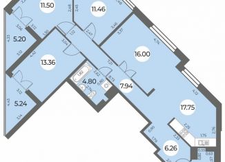Продам 4-комнатную квартиру, 98 м2, Санкт-Петербург, Красносельский район
