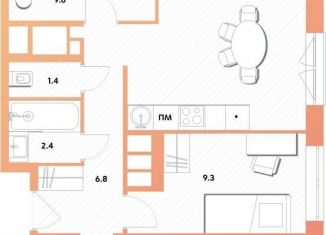 Продажа 3-ком. квартиры, 67.1 м2, Москва, ЖК Баланс