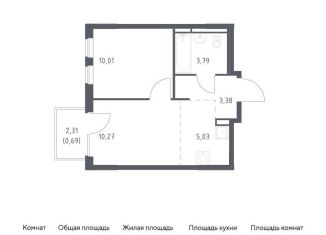 Продам 1-ком. квартиру, 33.2 м2, Мытищи