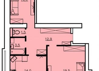 Продажа 2-комнатной квартиры, 76.6 м2, Александров