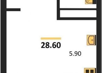 Продаю квартиру студию, 28.7 м2, Воронеж, Железнодорожный район