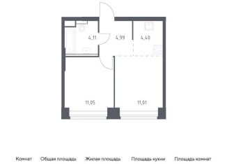 1-ком. квартира на продажу, 35.6 м2, Москва, метро Минская, жилой комплекс Нова, к1