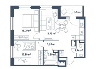 Продажа 3-комнатной квартиры, 57.9 м2, Москва, район Люблино, жилой комплекс Светлый Мир Станция Л, к8