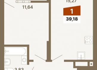 Продажа 1-комнатной квартиры, 39.2 м2, Екатеринбург