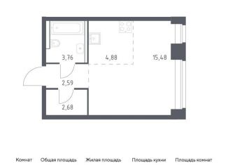 Продам квартиру студию, 29.4 м2, Москва, ЗАО, жилой комплекс Нова, к1