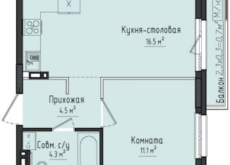 Продам 1-комнатную квартиру, 36.4 м2, село Первомайский, ЖК Город Оружейников, жилой комплекс Город Оружейников, 21