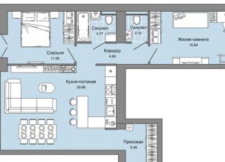 3-ком. квартира на продажу, 75 м2, Киров, Ленинский район, улица 4-й Пятилетки, 86