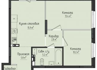 Продаю двухкомнатную квартиру, 55.1 м2, село Первомайский, жилой комплекс Город Оружейников, 21, ЖК Город Оружейников