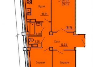 Продажа 3-ком. квартиры, 78.4 м2, Пенза, улица Генерала Глазунова, 6