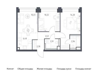 Продажа 2-ком. квартиры, 53.4 м2, Москва, жилой комплекс Нова, к2, ЗАО