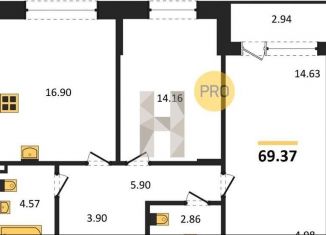 Продам 2-ком. квартиру, 69.4 м2, Татарстан