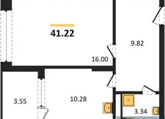 Продается 1-комнатная квартира, 41.2 м2, Воронеж, Железнодорожный район, набережная Чуева, 7