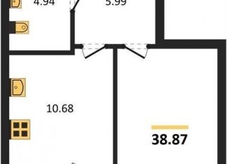 Продажа 1-комнатной квартиры, 38.9 м2, Воронеж, Центральный район, улица Ломоносова, 116/25