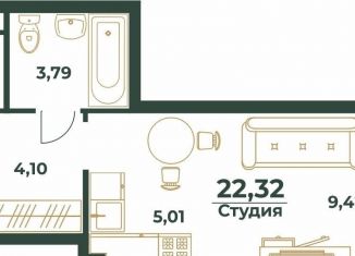 Продается квартира студия, 22.3 м2, Хабаровский край