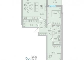 Продается 2-комнатная квартира, 79 м2, Ленинградская область, улица Ларина, 9