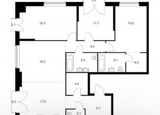 Продам 3-комнатную квартиру, 115.2 м2, Москва, ЖК Барклая 6, жилой комплекс Барклая 6, к3