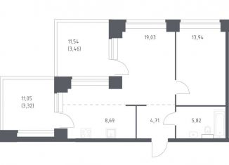 Продается 1-комнатная квартира, 59 м2, Москва, ЗАО, жилой комплекс Нова, к1