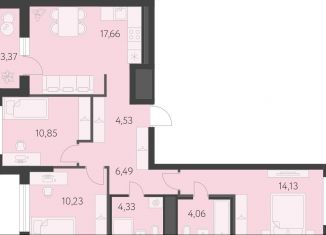 Продаю 3-комнатную квартиру, 74 м2, Екатеринбург, метро Чкаловская