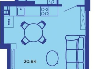 1-комнатная квартира на продажу, 35.6 м2, Брянск, Советский район, улица Комарова, 47