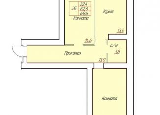 Продается 2-ком. квартира, 69.6 м2, Вологодская область