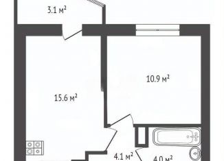 Продается 1-комнатная квартира, 34.6 м2, Мурино, Екатерининская улица, 3/4