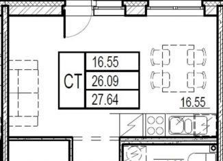 Продается квартира студия, 31.3 м2, Мурино, улица Шувалова, 39