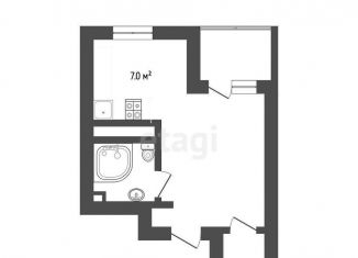 Продам квартиру студию, 27.2 м2, Тюмень, ЖК Кватро, Дамбовская улица, 25к1