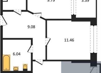 Продажа 2-комнатной квартиры, 55.6 м2, Воронежская область, набережная Чуева, 7