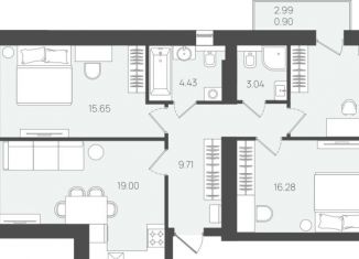 Продается 3-комнатная квартира, 85.2 м2, Калининградская область