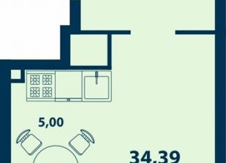 Продается однокомнатная квартира, 34.4 м2, Республика Башкортостан