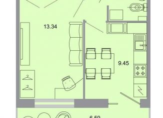 Продается 1-комнатная квартира, 32.8 м2, Ленинградская область, Тихая улица, 13к1