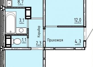 Продажа 2-ком. квартиры, 51.2 м2, Курган, 7-й микрорайон, 11