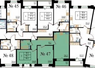 Продается двухкомнатная квартира, 64.5 м2, Гатчина, Медицинский проезд