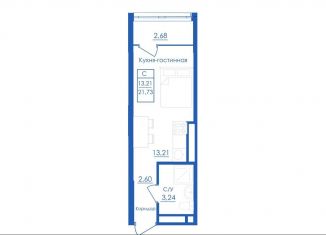 Продается квартира студия, 21.7 м2, село Михайловка, Новоуфимская улица, 13