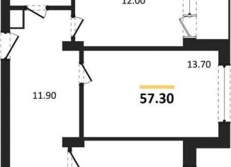 Продажа 2-ком. квартиры, 57.3 м2, Воронеж, бульвар Содружества, 1, Железнодорожный район