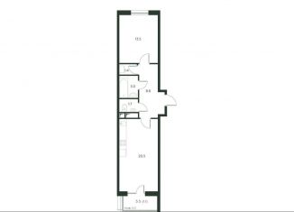 Продаю 2-ком. квартиру, 49.8 м2, деревня Лобаново