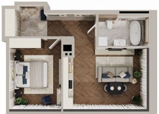 Продаю однокомнатную квартиру, 50.5 м2, Республика Башкортостан, улица Аксакова, 14