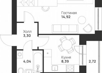 Продаю однокомнатную квартиру, 33.4 м2, Тула, улица Героя России Зиничева, 8