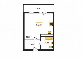 Продается квартира студия, 31.4 м2, Крым
