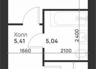 Продажа однокомнатной квартиры, 52.3 м2, Тула, улица Героев России, 4
