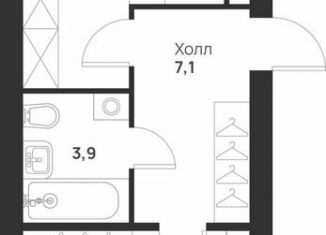 Продается 1-ком. квартира, 52.2 м2, Тула, улица Героев России, 6