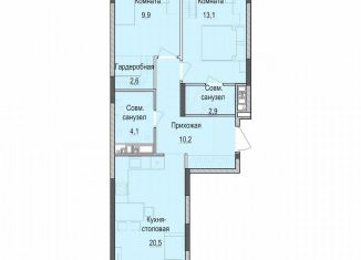 Продам 2-комнатную квартиру, 63 м2, Татарстан