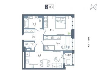 Продается 2-ком. квартира, 68 м2, Республика Башкортостан