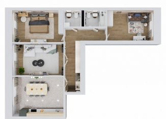 Продажа 3-комнатной квартиры, 91.8 м2, Чебоксары, улица И.П. Прокопьева, 5